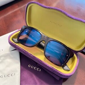 Unisex Gucci GG0008S 003 Havana Tortoise Shell Sunglasses 54-19-150